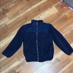 Navy Blue Zip-Up Jacket